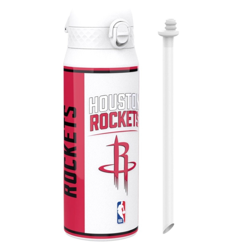 Θερμός μεταλλικός Ion8 με καλαμάκι NBA Houston Rockets 750ml