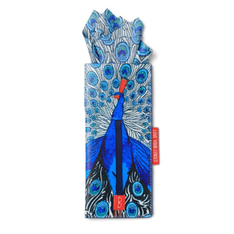 Θήκη γυαλιών με πανάκι if Peacock