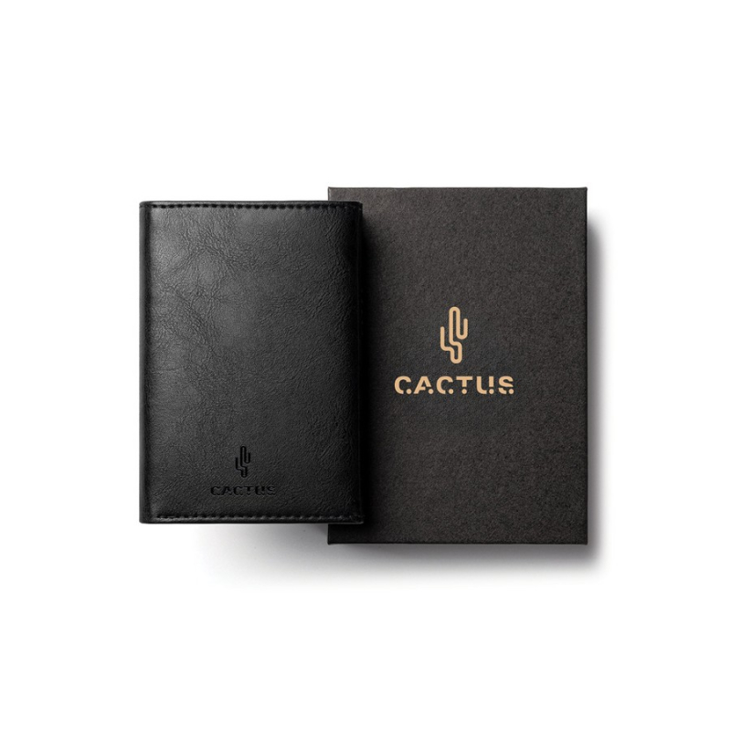 Θήκη καρτών πορτοφόλι Cactus RFID τριπλό λαδί