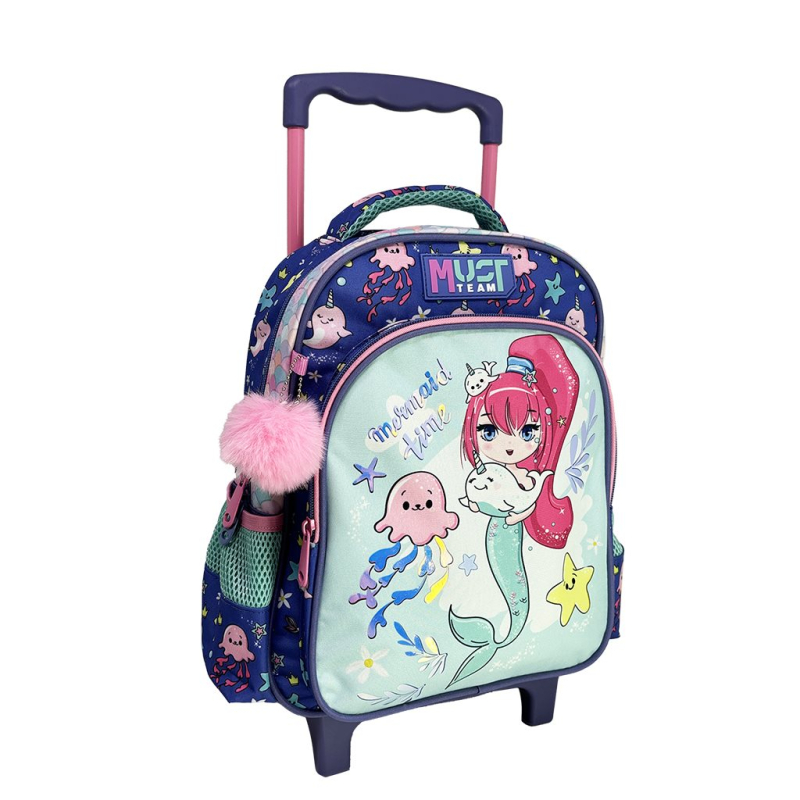 Τσάντα Νηπιαγωγείου Trolley Mermaid time 27x10x31cm