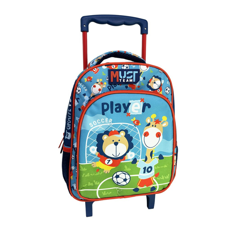 Τσάντα Νηπιαγωγείου Trolley Soccer Player animals 27x10x31cm
