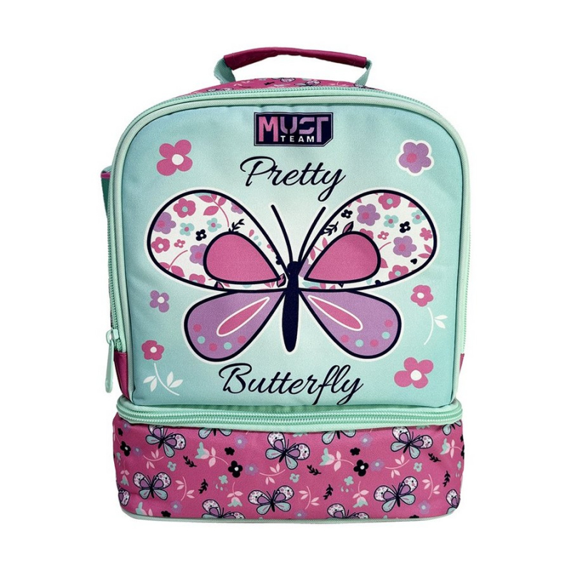 Tσαντάκι φαγητού Must Pretty Butterfly ισοθερμικό 22x16x28cm
