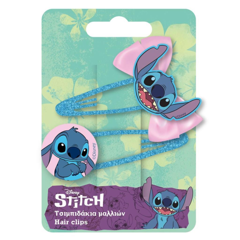 Τσιμπιδάκια μαλλιών Lilo & Stitch 2 τεμ.