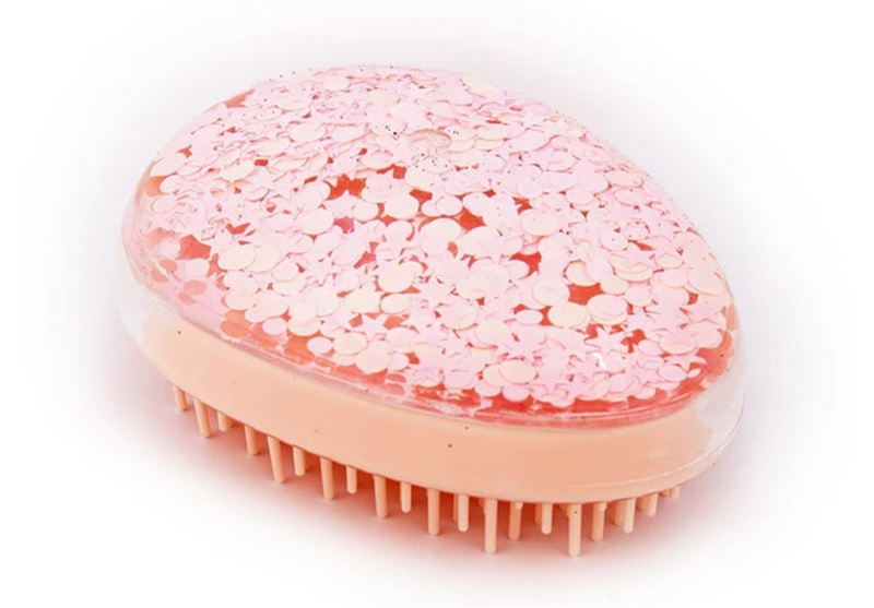 Βούρτσα μαλλιών Tri-Coastal liquid glitter pink