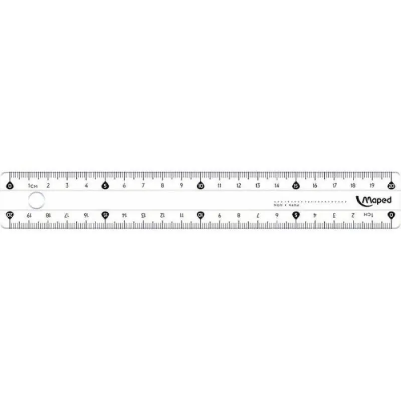 Χάρακας γεωμετρικός Maped Cristal 146 20cm