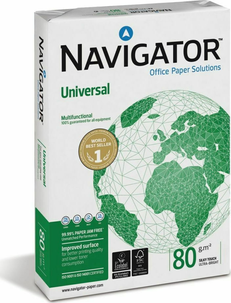 Χαρτί Εκτύπωσης A4 80gr Navigator 500φ