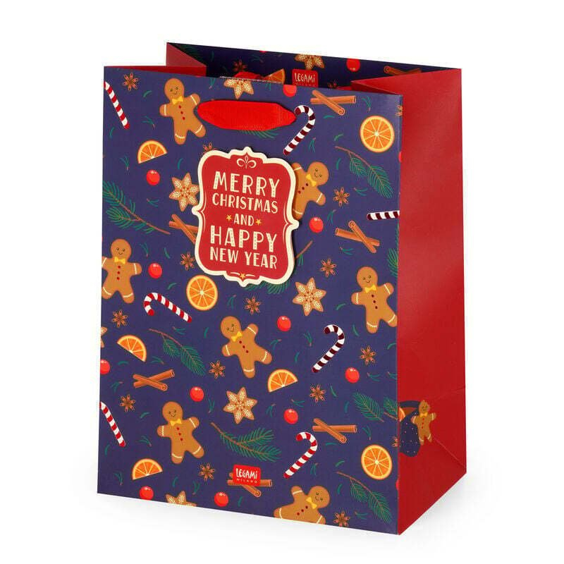 Χριστουγεννιάτικη τσάντα medium Legami Gingerbread 25x19x11,5cm