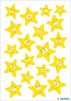 Aυτοκόλλητα Herma Magic Stars luminous yellow
