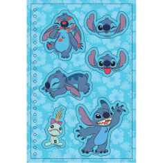 Αυτοκόλλητα τετράδιο Lilo & Stitch 13,20x20,3cm
