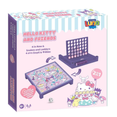Επιτραπέζιο 2 σε 1 Luna Hello Kitty & Friends 4 στην σειρά και φιδάκι