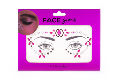 Face gems Tri-Coastal fuxia