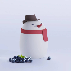 Φαγητοδοχείο θερμός Asobu Bestie Snowman 600ml
