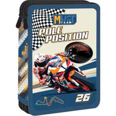 Κασετίνα Must Pole Position Διπλή Τετράγωνη Γεμάτη