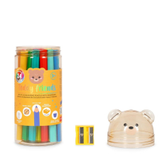 Ξυλομπογιές Legami Teddy Bear 24τεμ και ξύστρα