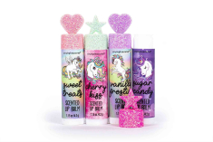 Lip balm Tri-Coastal με βούτυρο κακάο Unicorn 4τεμ.