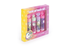 Lip balm Tri-Coastal με βούτυρο κακάο Unicorn 4τεμ.