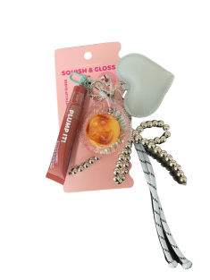 Lip Gloss Tri-Coastal με squishy charm μπρελόκ