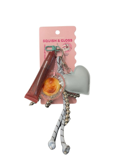 Lip Gloss Tri-Coastal με squishy charm μπρελόκ
