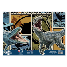 Μπλοκ Ζωγραφικής Jurassic World 40φυλ