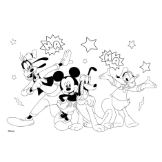 Μπλοκ Ζωγραφικής Mickey Mouse 40φυλ 2 σχέδια