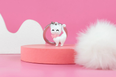 Μπρελόκ Metalmorphose White Cat