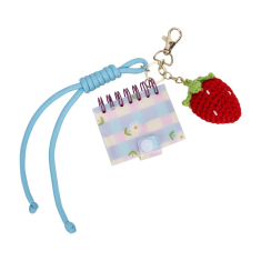 Μπρελόκ Tri-Coastal με mini σημειωματάριο και charm strawberry