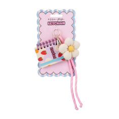 Μπρελόκ Tri-Coastal με mini σημειωματάριο και charm flower