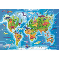 Παζλ Clementoni Dinosaur Map 180 τεμ