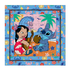 Παζλ κορνίζα Stitch 64τεμ.