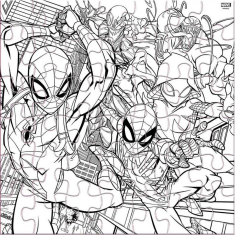 Παζλ χρωματισμού Spiderman 42 τεμ. 42x42cm