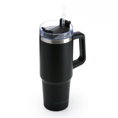 Ποτήρι Θερμός Muitomas με χερούλι και καλαμάκι 900ml μαύρο
