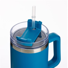 Ποτήρι Θερμός Muitomas με χερούλι και καλαμάκι 900ml μπλε