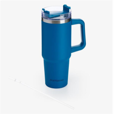 Ποτήρι Θερμός Muitomas με χερούλι και καλαμάκι 900ml μπλε