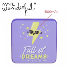 Power Bank Mr Wonderful Full of dreams 4000mAh