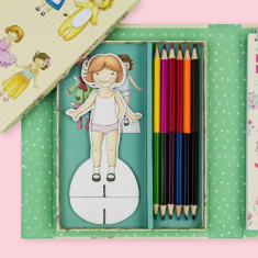 Σετ Δραστηριοτητων Tiger Tribe Paper Doll Kit Vintage