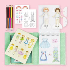 Σετ Δραστηριοτητων Tiger Tribe Paper Doll Kit Vintage