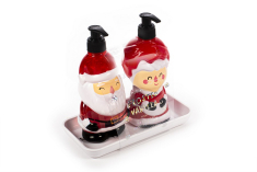Σετ δώρου Tri-Coastal κρεμοσάπουνο 310ml και lotion χεριών 310ml Santa Couple