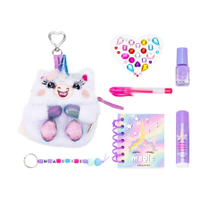 Σετ mini σακίδιο πλάτης μπρελόκ Unicorn με σημειωματάριο, στυλό και καλλυντικά