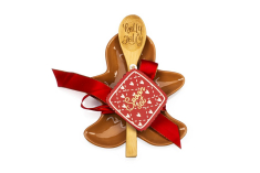 Σετ πιατάκι και ξύλινη κουτάλα Tri-Coastal Gingerbread
