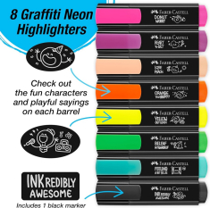 Σετ Υπογραμμιστές Faber Castell Fluo/Pastel Black 8 τεμ