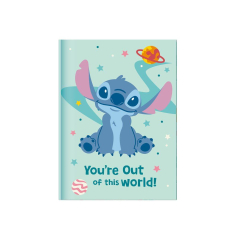 Σημειωματάριο Stitch με κλειδαριά και στυλό 12x18cm 60φ