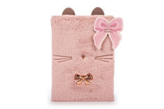 Σημειωματάριο Tri-Coastal fur rose gold ears