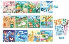 Stickers geometric Maped Maxi World animals
