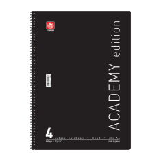 Τετράδιο σπιράλ Academy 4 θεμάτων A4 διάφορα χρώματα 4544-11