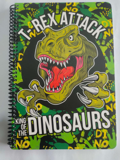 Τετράδιο σπιράλ BMU Goal - T-Rex 2 θεμάτων 17x25 70φ.