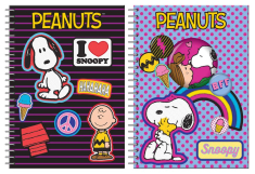 Τετράδιο σπιράλ BMU Peanuts Flair purple - Flair Light Purple 2 θεμάτων A4 70φ.