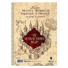 Τετράδιο σπιράλ HP The Marauder's Map 3 θεμάτων 17x25 (διάφορα σχέδια)