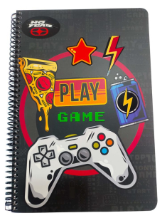 Τετράδιο σπιράλ No Fear Monster - Play Game 2 θεμάτων 17x25 70φ.