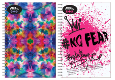 Τετράδιο σπιράλ No Fear Tie Dye - Queen 2 θεμάτων 17x25 70φ.