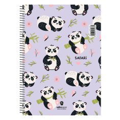 Τετράδιο σπιράλ Safari 1 θέματος 17x25 (διάφορα σχέδια)